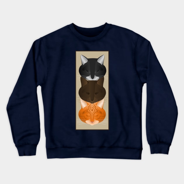 Kitty Totem Crewneck Sweatshirt by FunkilyMade